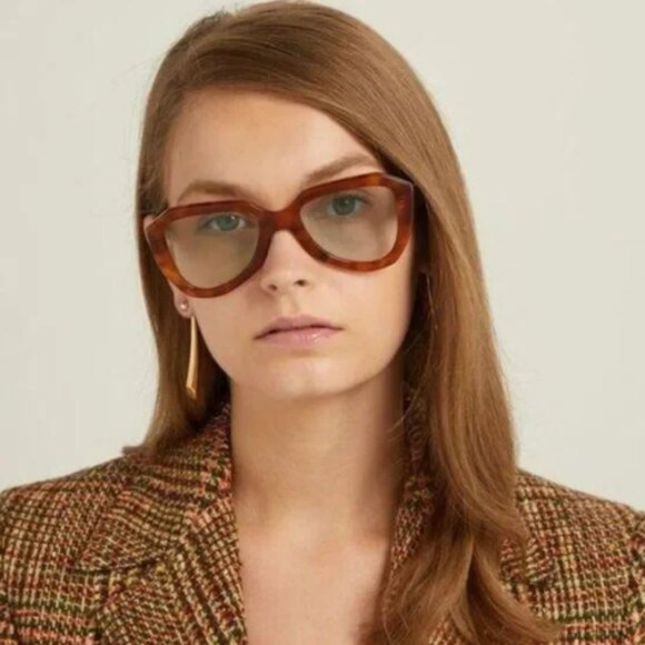 NEW CELINE BROWN UNISEX SQUARE EYEWEAR CL40046U 53N SUNGLASSES CL 40046U - Picture 1 of 3